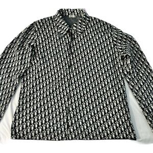 Dior Oblique Long Sleeve Overshirt XXL